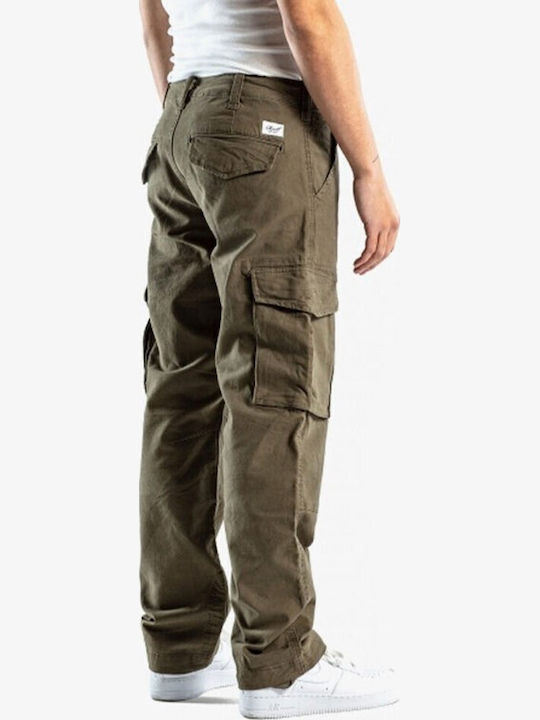 Reell Men Flex Cargo Pants Clay Olive Canvas