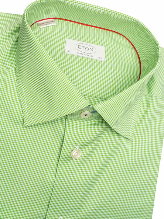 Eton Cămașă Seria Contemporary 2200794686 542 Verde Carou