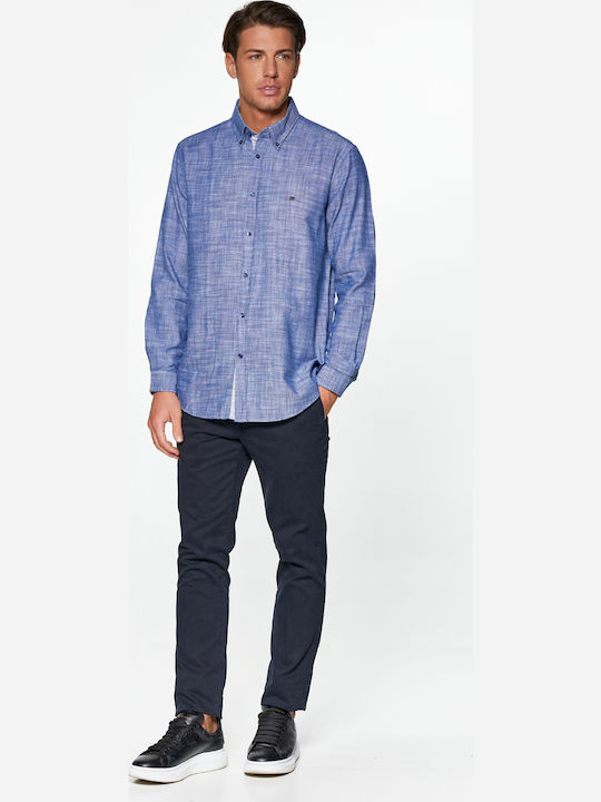 Redgreen Πουκάμισο Μακρύ Μανίκι Denim Style Denim