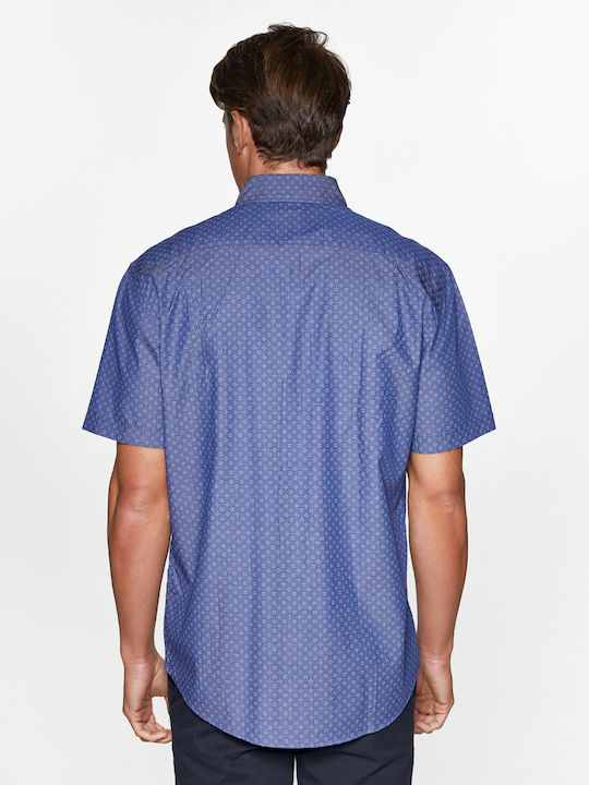 Redgreen Short Sleeve Shirt & Micro Patterns Andrew Blue