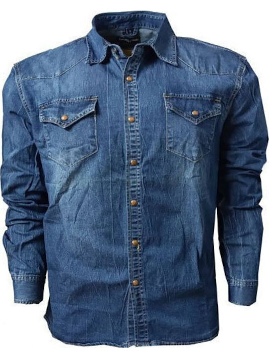 Luciano Faketti Denim Shirt Jean Luciano Faketti Blue