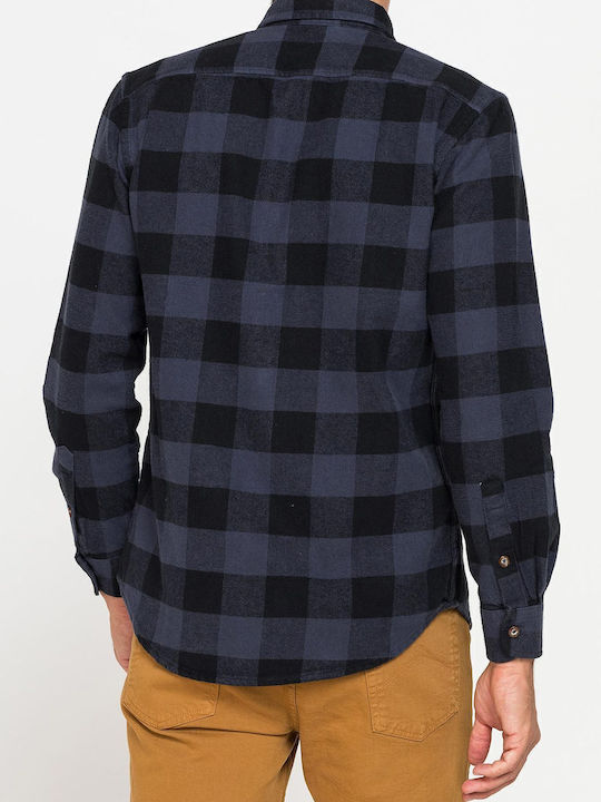 Cămașă Flanelă Carou Carrera Albastru Negru 214b-1288x