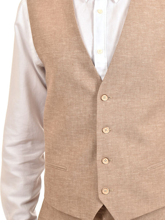 Bizzaro Gilet Linen-beige Μπεζ 4107.8330-3gl