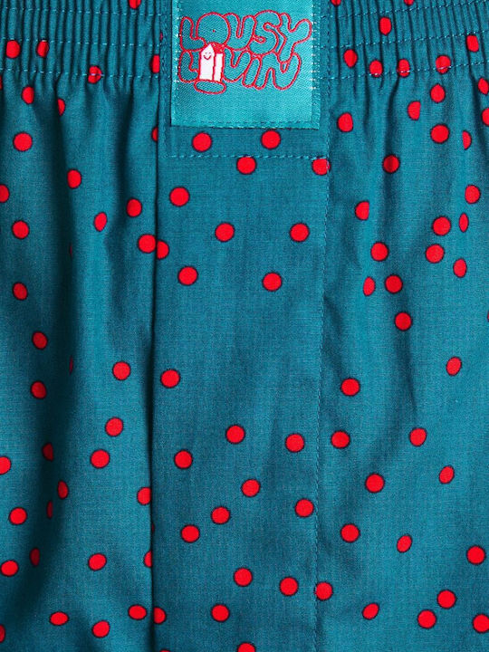 Lousy Livin Boxershorts Dots Teal Lousy Livin Teal Green Luuwdot