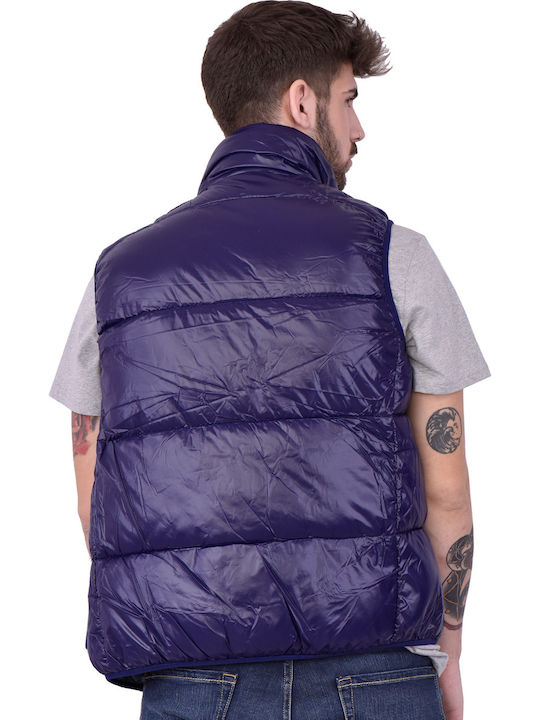 Save Duck Puffer Men's Vest D8806mlucky-01504 01504/Evening Blue