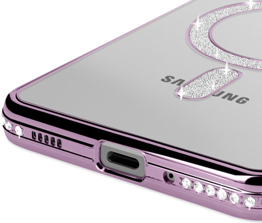 Avizar Diamond Case Samsung Galaxy A16 Magsafe Contour Strass Purple