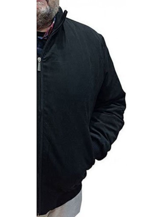 Blue Lake Herren Jacken Suet Bomber King Size Schwarz Blue Lake Herren Jacken Suet Bomber King Size Schwarz