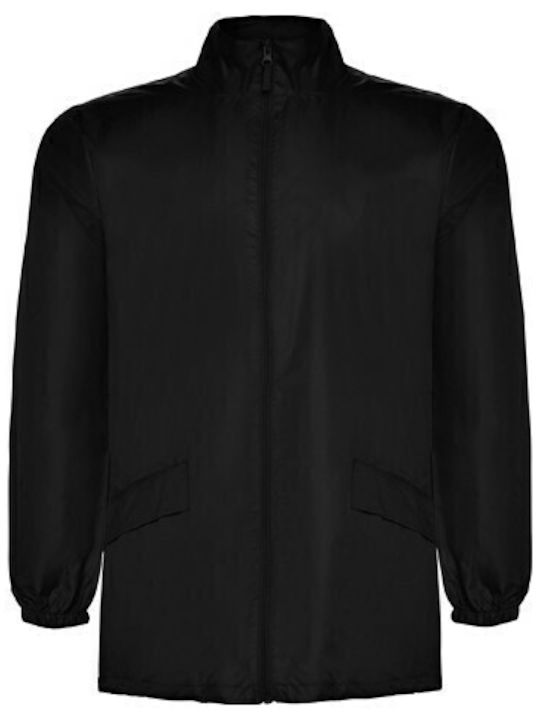 Wasserdichtes Herren Jacke Schwarz Roly Escocia