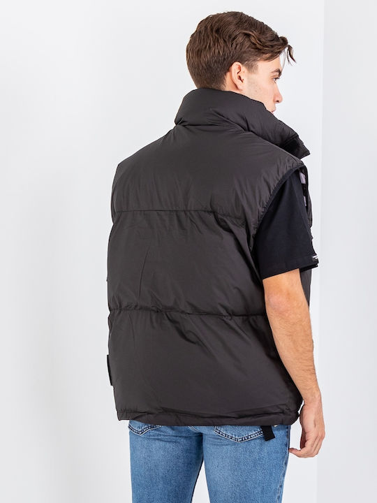 Mod Wave Movement Basic Puffer Gilet Jacket Vest 2221461-Black