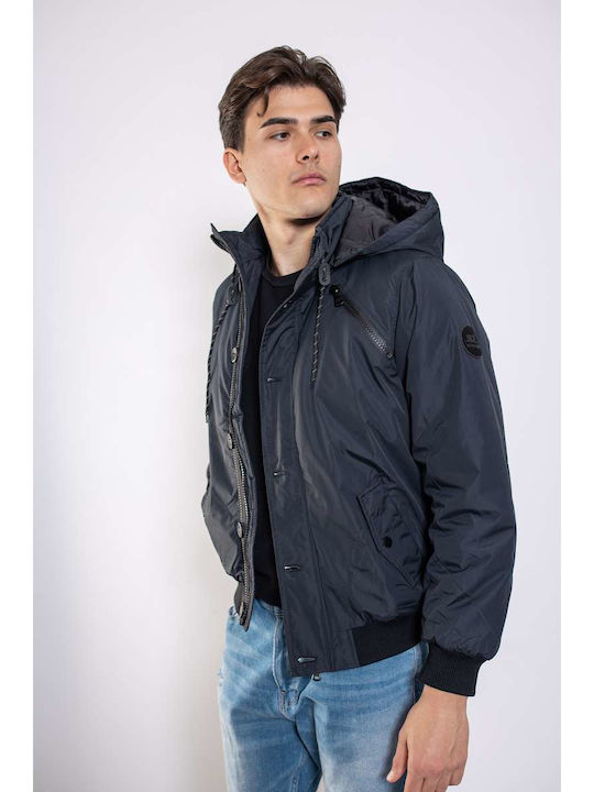 Manager Men’s Regular Fit Polyester Winter Jacket 601 Manousos Black