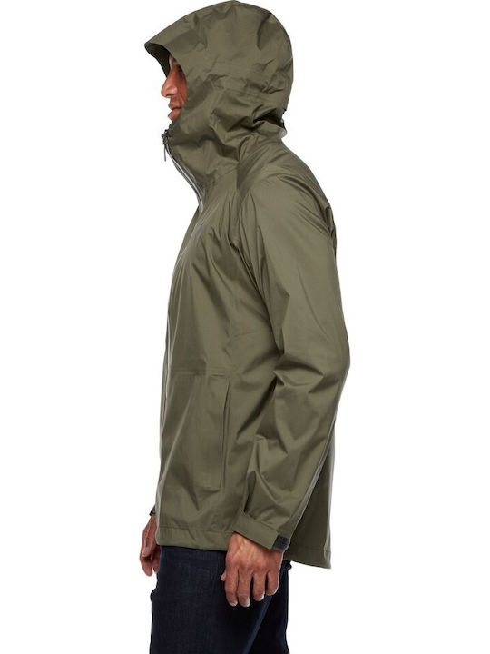 Black Diamond Men’s Stormline Stretch Rain Tundra Waterproof Jacket Tundra