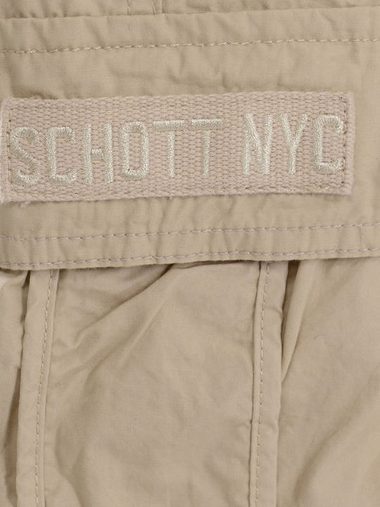 Schott N.y.c Pantaloni Scurți Bărbați Cargo Seria Tr Battle Trbattle30pop Bej