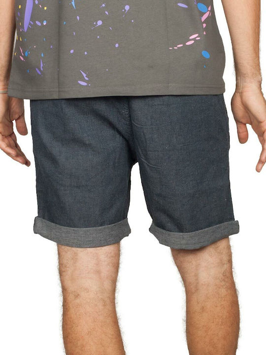 Gnious Linen Bermuda Cairo Navy Men's 300243-bl