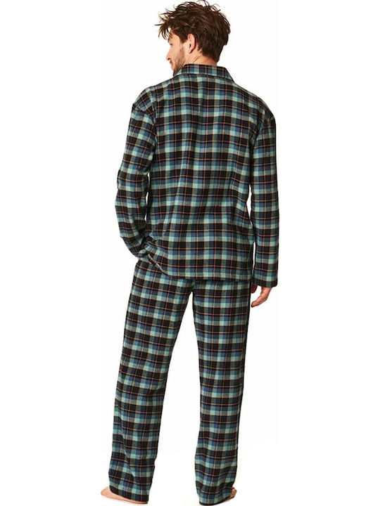 Pijama Bărbătească De Iarnă Din Bumbac Regular Fit Mns431