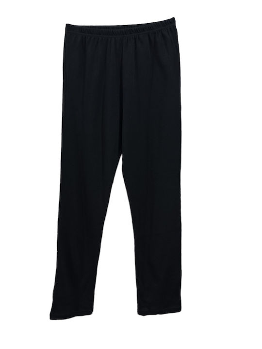 Billy Men’s Χειμερινή Ανδρική Πιτζάμα Βαμβακερή Β488 Γκρι-μαυρο