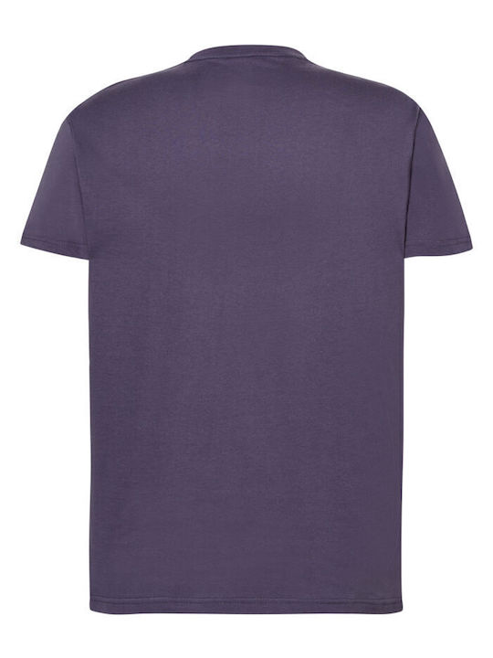 Μπλουζάκι Μακό Jhk T-shirt Ανδρικό 100% Βαμβακερό Ανθρακί Tsra150