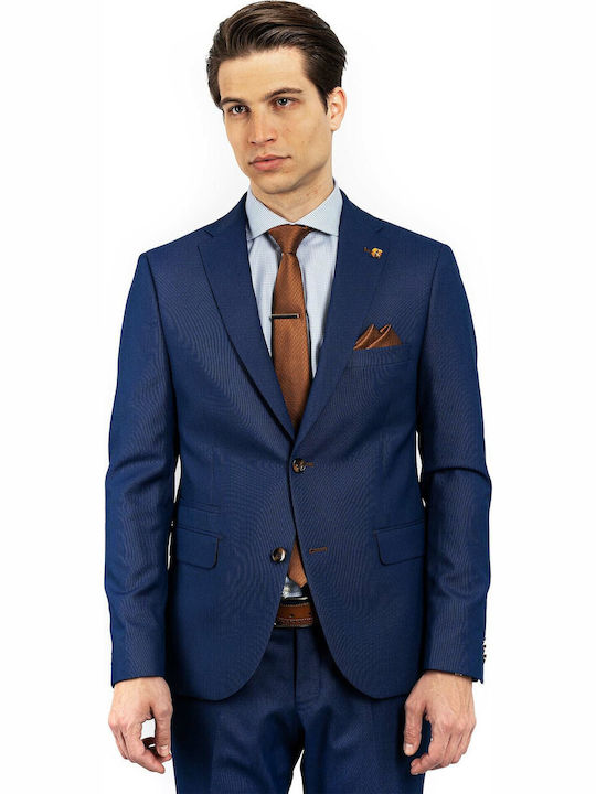 Fragosto Custom Fit Suit Royal Blue