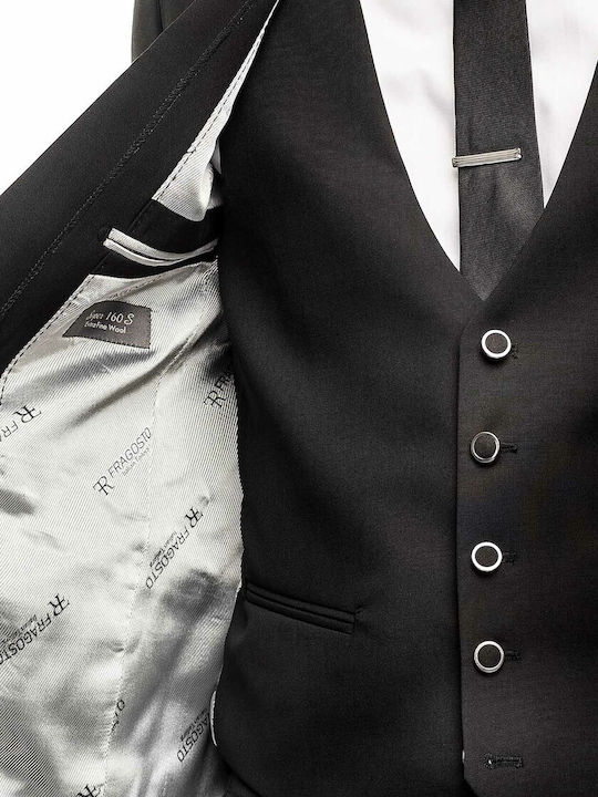 Fragosto Κοστούμι Smokin Slim Fit S'160 Black