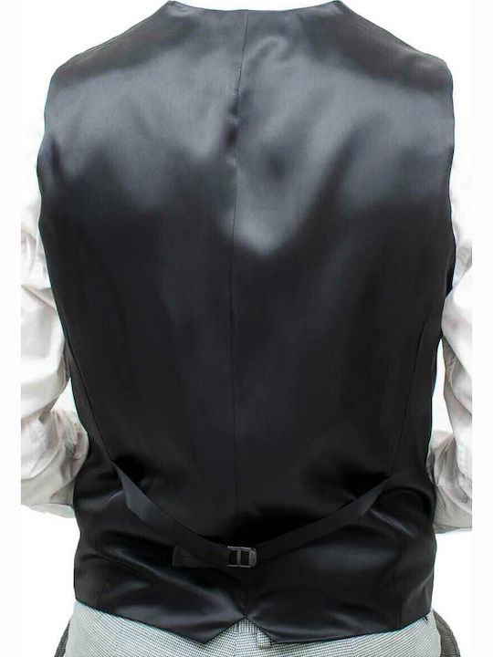 Men's Suit Vest Wedding Artisti Italiani 11579 S02p V Black