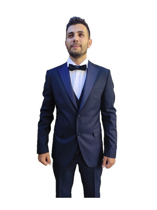 Italian Job 811602 02w V Κοστούμι Μπλε Navy