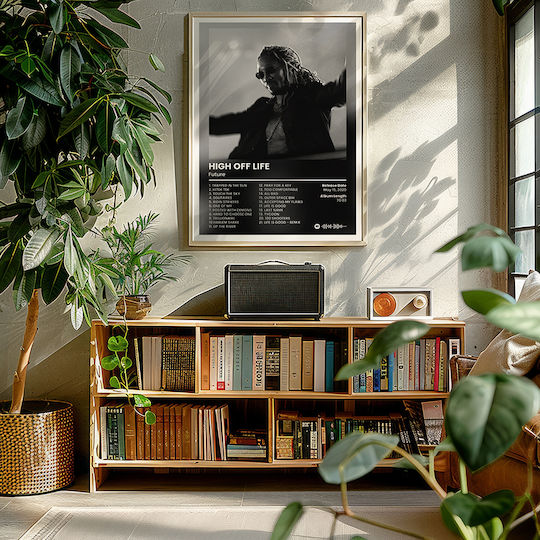 Плакат Музика Future High Off Life Ms144 21см X 30см Бяла Рамка PVC