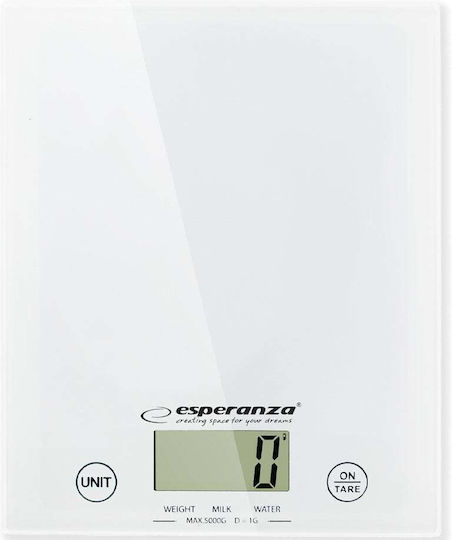 Esperanza Lemon Digital Kitchen Scale up to 5kg White