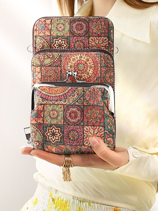 Avizar Laptop Bag Design Mandala Triple Coin Purse Multicolour