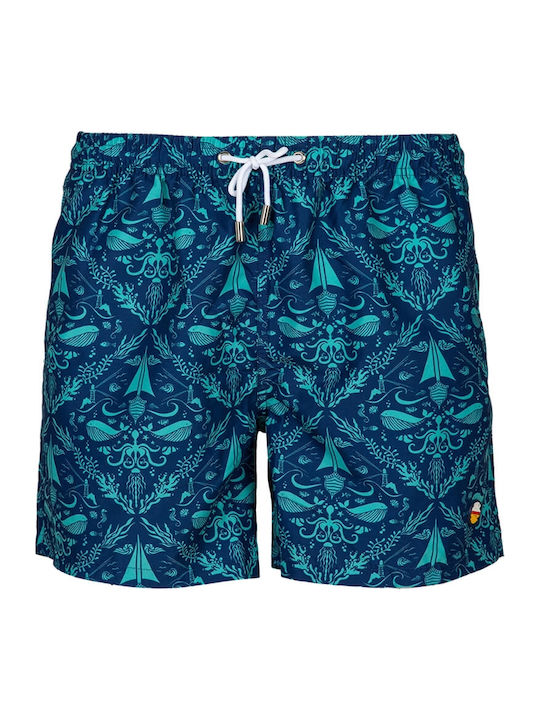 Cayos Swim Mehrfarbig Navy Herren-Bademode-Shorts Cleon 9116 Meeresdetails Cayos Swim Mehrfarbig Navy Herren-Bademode-Shorts Cleon 9116 Meeresdetails
