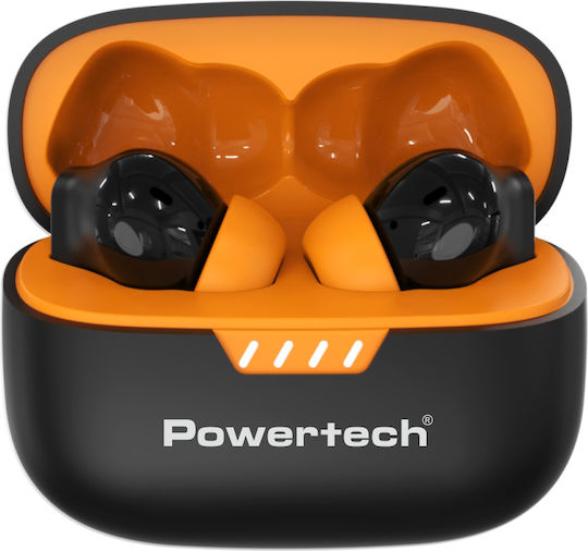 Powertech PT-1431 In-ear Bluetooth Handsfree Earphones with Charging Case Black
