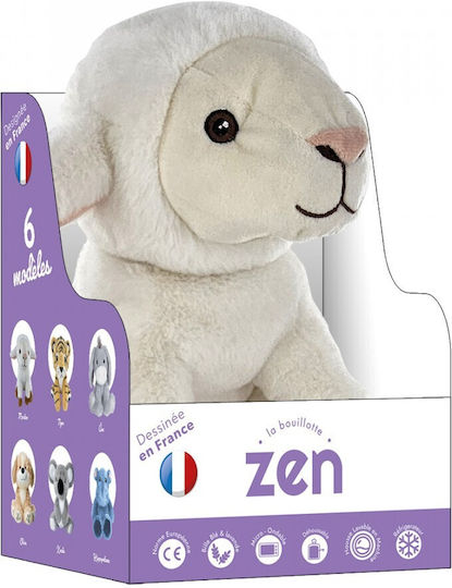Zen Husă Din Fleece 25cm + Săculeț Cu Lavandă Oaie Albă