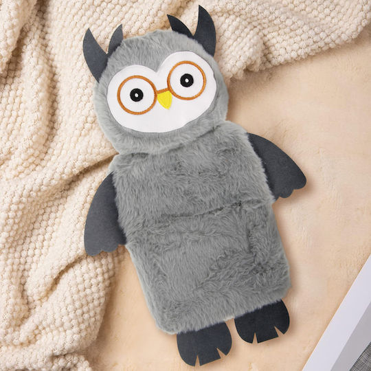 Zen Owl Плюшена Топлинна Капачка с Подвижен Калъф 750ml Сива
