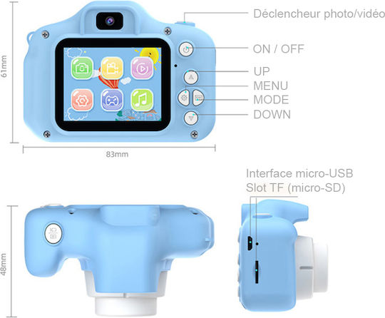 Techkidz Easyclick Leichtgewichtige Digitalkamera Für Kinder Blau