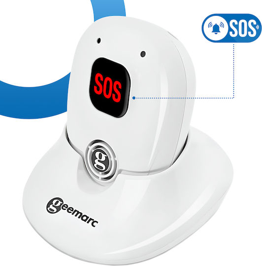 Geemarc Alarm Pendant Emergency Pendant Hands-free Function Sospro 596 Weiß
