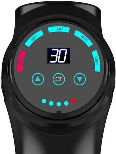 Relax Feet Massage Gun Idealstore Touch Screen 6 Hours Battery Life 10 Replaceable Heads Up To 30 Levels Massage Intensity Ergonomic Design Helps Relax Muscles Includes Carrying Bag