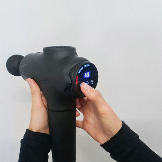 Relax Feet Massage Gun Idealstore Touch Screen 6 Hours Battery Life 10 Replaceable Heads Up To 30 Levels Massage Intensity Ergonomic Design Helps Relax Muscles Includes Carrying Bag