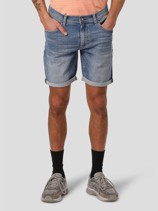 Men's Denim Bermuda Shorts Lesli 19-200153 Sky Blue