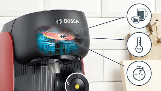 Bosch Finesse Kapsel-Kaffeemaschine Tassimo Rot