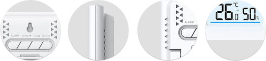 Wireless Weather Station Idealstore Outdoor Sensor Hygrometer Indoor Outdoor Humidity Weather Forecast Calendar Lcd Screen Backlight White Color