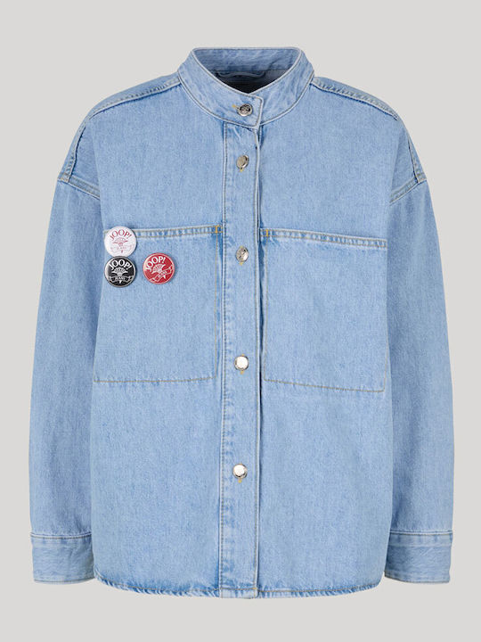 Women's Jean Jacket for Spring or Autumn Blue