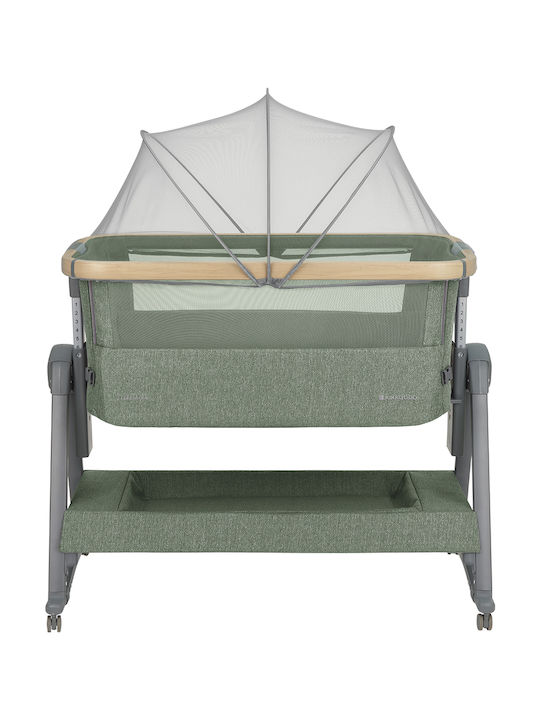 Kikka Boo Cradle-Park Nanna 2 with Mattress and Wheels Green