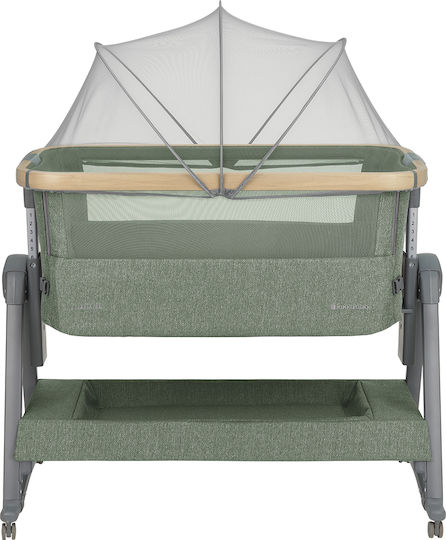 Kikka Boo Cradle-Park Nanna 2 with Mattress and Wheels Green