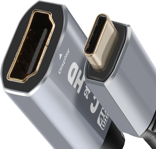Linq USB-C Zu HDMI 4K Hochauflösender Video-Adapter Kompaktes Design Schwarz
