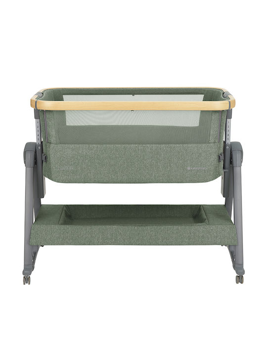 Kikka Boo Cradle-Park Nanna 2 with Mattress and Wheels Green