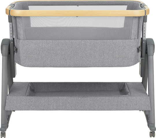 Kikka Boo Cradle-Park Nanna 2 with Mattress and Wheels Gray