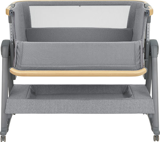 Kikka Boo Cradle-Park Nanna 2 with Mattress and Wheels Gray