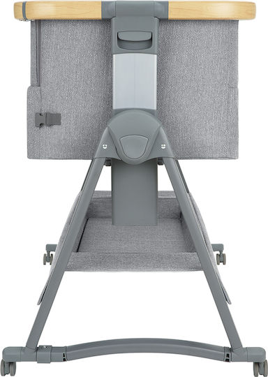 Kikka Boo Cradle-Park Nanna 2 with Mattress and Wheels Gray