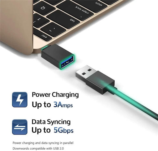 Techsuit Converter USB-C male to USB-A female 2pcs