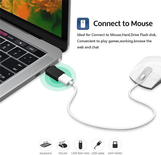 Techsuit Converter USB-C male to USB-A female 2pcs