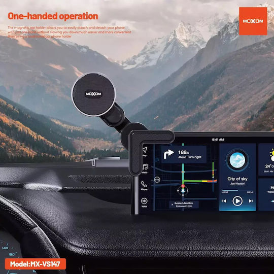 Moxom MX-VS147 Car Mobile Mount with Magnet Black