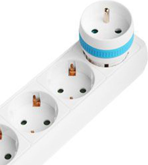 Nodon Enocean Kompatibler Smartplug Steckdosenleiste Typ E Energiezähler Weiß